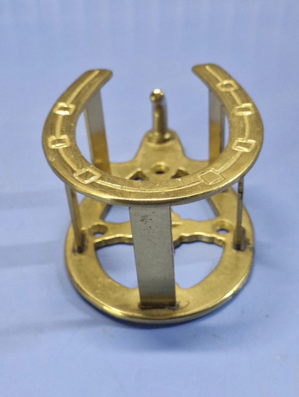 Brass Horseshoe Wall Hook Cowboy Hat Coat Hanger Western Equestrian Decor